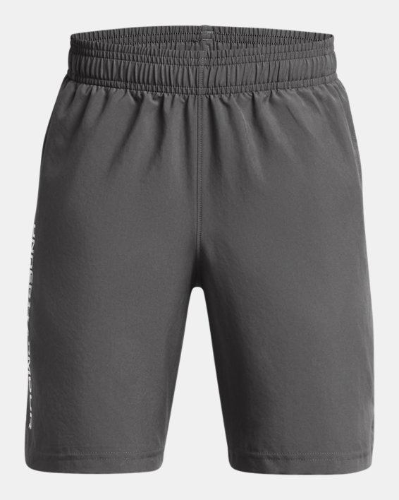 Boys' UA Tech™ Woven Wordmark Shorts, Gray, pdpMainDesktop image number 0